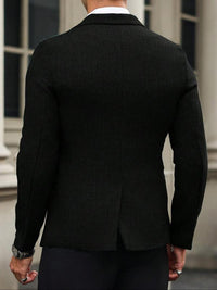 Men's Solid Color Single Button Blazer Business Formal