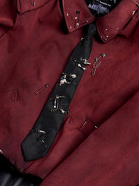Handmade Pearl Pin Lazy Tie Men's Bow Tie