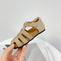 Children's Fashion Hollowed-out Suede Sandals