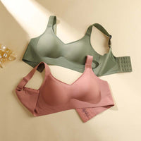 LaTeX Large Shoulder Strap Jelly Stick Seamless Push Up Bra