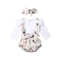 Romper Suspender Pants Autumn Baby Korean Style All-matching Printed Skirt