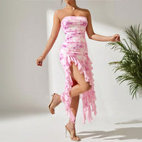 Women's Sexy Slit Halter Dress