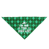 Pet Christmas Triangular Binder Dog Saliva Towel
