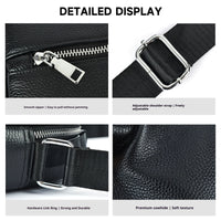 Men's First Layer Cowhide Crossbody Bag