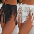 Beach Tassel Little Short Dress Bikini Vacation Swimsuit Half-length Overskirt