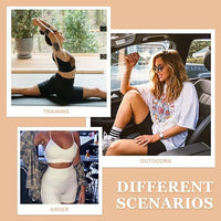 Women's Fitness Sports Tight-Fit Elastic Waist Cycling Shorts