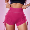 Women's Solid Color Minimalism Yoga Drawstring Shorts