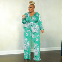 Women's Casual Fashion Printed Jumpsuit