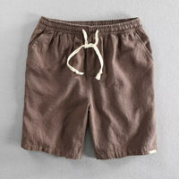 Breathable Ramie Beach Casual Loose Shorts