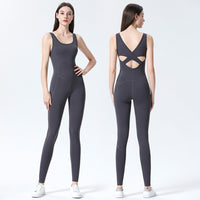 Women's All-in-one Mesh Stitching Dance Jumpsuit