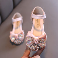 Casual Colorful Diamond Bowknot Children's Dance Shoes