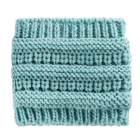 Knitted Hat With Hair Extensions Wool Sleeve Warm
