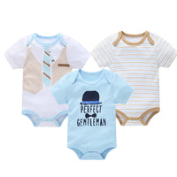 Short-sleeved One-piece Romper Cotton Baby Clothing Fart