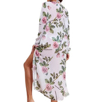 European And American Three-piece Split Bikini Swimsuit Printed Beach Sun Protection Blouse