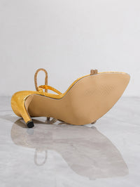 Pointed-toe Stiletto Metal Rhinestone