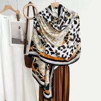 Cotton And Linen Scarf Thin And Silky Shawl Travel Sun-proof Beach Towel For Women