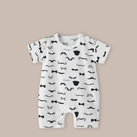 Thin Women's Short Sleeve Newborn Baby Child Jumpsuit Romper
