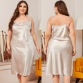 Swing Neck Suspender Nightdress Ladies Loose