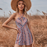 Fashion Street Hipster Halter Sexy Halter Jumpsuit
