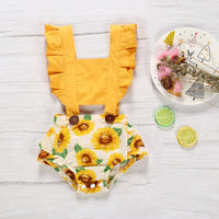 Leopard Print Onesie Toddler Strap Triangle Rompers