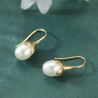 High-end Australian White Shell Pearl Earrings