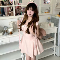 Pure And Seductive Style Bow-Knot Slip Dress For Women