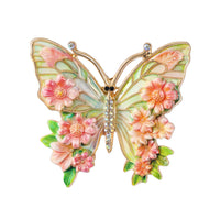 Enamel-painted Butterfly Brooch Sophisticated Luxe Yet Understated And Effortlessly Versatile