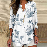 Women's Button Drop-shoulder Long-sleeve