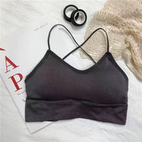 Backless Slim Fit And Thin Inner Outer Wear Short Small Camisole Top Women's Crossover Underwear
