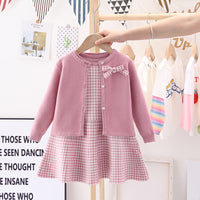Jacket Vest Autumn Winter Girls Vest Skirt