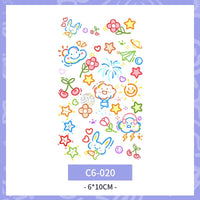 Waterproof And Durable Colorized Butterfly Tattoo Sticker
