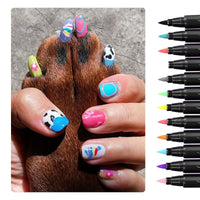Beauty Paint Pen Graffiti Hook Line Three-in-one Soft Head Nail Brush