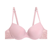 Women's Underwear Gathered Lace Side Bra With Steel Ring