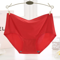 Women's Seamless Plus-Size Mid-Rise Thin Underwear