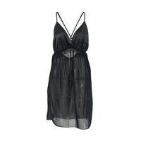 Sexy Backless Contrast-Colored Lace Camisole Nightgown Skin-Friendly Soft Loungewear