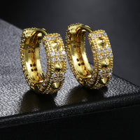 European And American Full Diamond Hip Hop Ear Clip