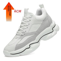Men's Fashion Cowhide Mesh Lining Sneakers