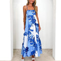 Back-strap Flared High Waisted Dress For Women
