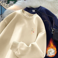 Men's And Women's Pure Cotton Crewneck Sweatshirt