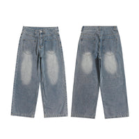 Retro Summer Loose Wide Leg Jeans For Men And Women