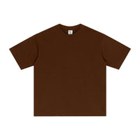 Street Long-staple Cotton Solid Color Short Sleeve