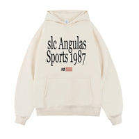 Fashion Printing Velvet Padded Hooded Sweatshirt Men