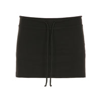Simple Drawstring Split Solid Color Low Waist Anti-exposure Slimming Sheath Pantskirt