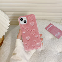 Plush Full Screen Love Phone Case
