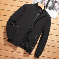 Middle Aged And Elderly Men's Stand Collar Thin Jacket