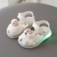 Soft soled toe cap anti slip children's walking shoes
