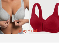 Front Button Underwear Large Size Push Up European And American Bra