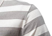 Striped Lapel Men's Polo Shirt Fashion