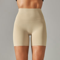 High Waist Peach Hip Tight Belly Trimming Sports Short Shorts