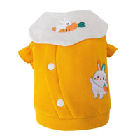 Dog Carrot Rabbit Lapel Sweater Thin Clothes